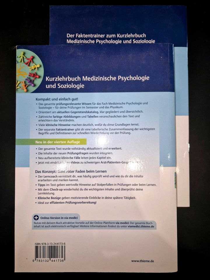 Kurzlehrbuch Medizinische Psychologie und Soziologie 4. Auflage in Gauting