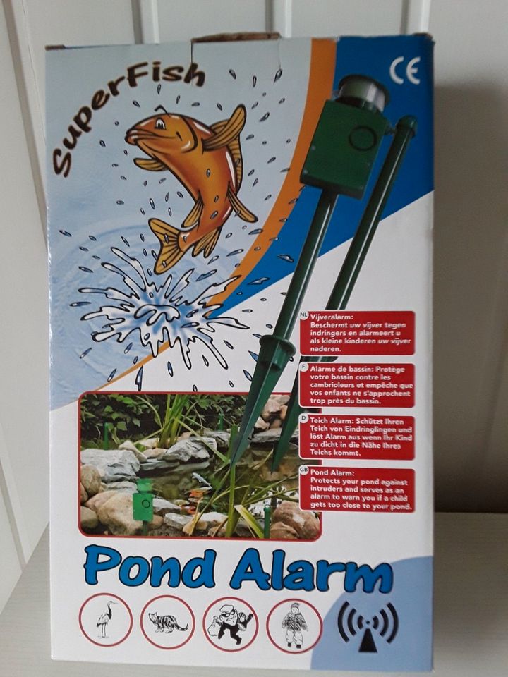 Fuer Koiteiche  - Super  - Fish - Pond Alarm -Graureiherschutz - in Würselen