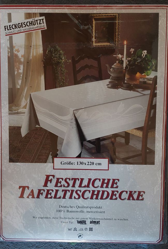Tischdecke neu weiß in Erlangen