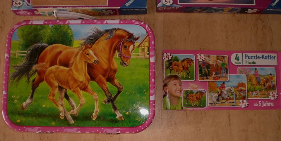 "♥ 19 Puzzle Prinzessin Pferde Bibi Blocksberg Biene Maja Barbie in Lübben