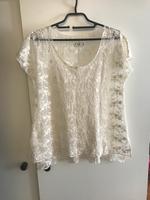 Spitze T-Shirt gr. 38 weiß/beige Blumenmuster, Neuwertig ! Baden-Württemberg - Freiburg im Breisgau Vorschau