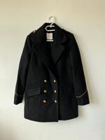 Woll-Mantel von Mango, Gr. S/M, schwarz, Military Style Baden-Württemberg - Kronau Vorschau