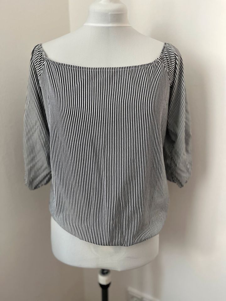 Edc Esprit Bluse Hemd offshoulder gestreift L in Frankfurt am Main