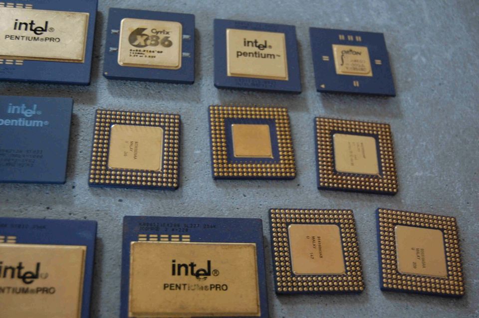 CPU Goldcap Intel 486 Pentium Pro Cyrix AMD Gold Recycling in Nördlingen