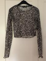 kurzes Shirt S cropped schwarz weiß transparent Bayern - Fürth Vorschau