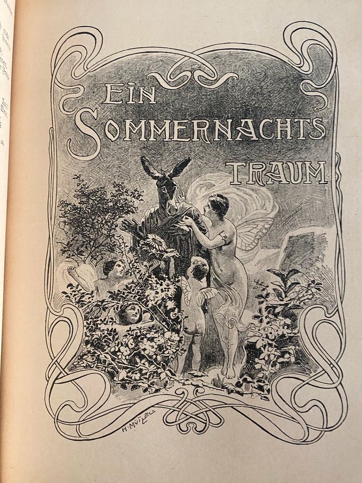 Buch Antik Shakespeare‘s Werke beide Bände Berlin 1900 in Hambühren