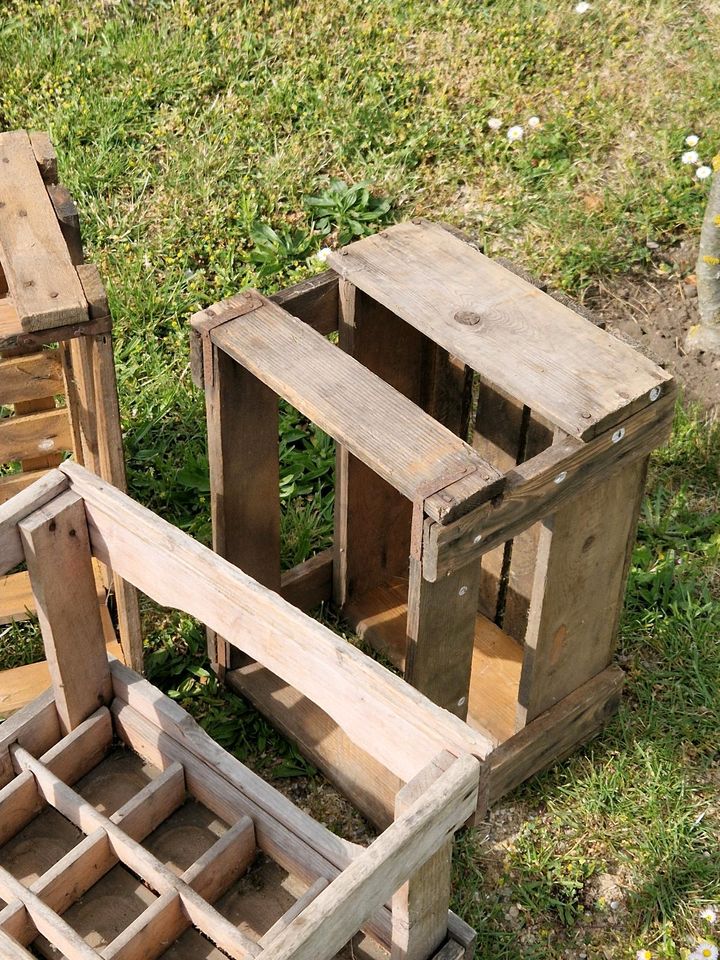 3 alte Bierkisten Holz in Egeln