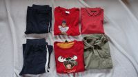 SET 2 kurze Hosen LA Poloshirt rot KA Polo Shirt UV oliv 128 Dresden - Blasewitz Vorschau