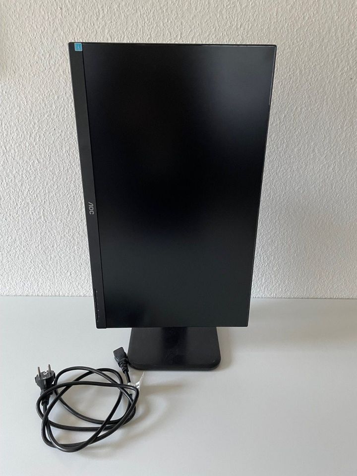 AOC Bildschirm LCD Monitor 24P1 23,8 Zoll schwarz höhenverstellb. in Lage