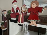 Kantensitzer Nikolaus Weihnachtsmann Holz Engel Dekoration Hocker Nordrhein-Westfalen - Altenbeken Vorschau