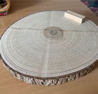 Baumscheiben Dekoration ca 25cm mit Kartenhalter Dithmarschen - Heide Vorschau