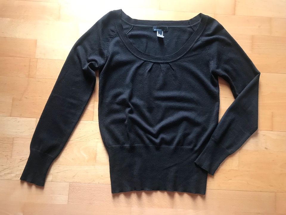 ☀ MANGO ☀ femininer Langarmpulli in Schwarz in Mechernich