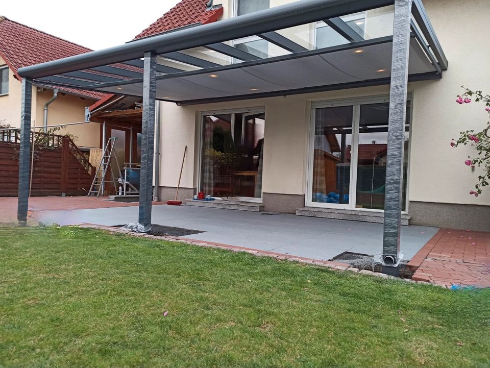 ALU TERRASSENÜBERDACHUNG I VORDACHER I MARKISEN I SOMMERGARTEN I CARPORT I SICHTSCHUTZ I ZÄUNEN I GLASSCHIEBEWAND I GLASSCHIEBETÜRE inkl Montage JETZT -25% in Balingen