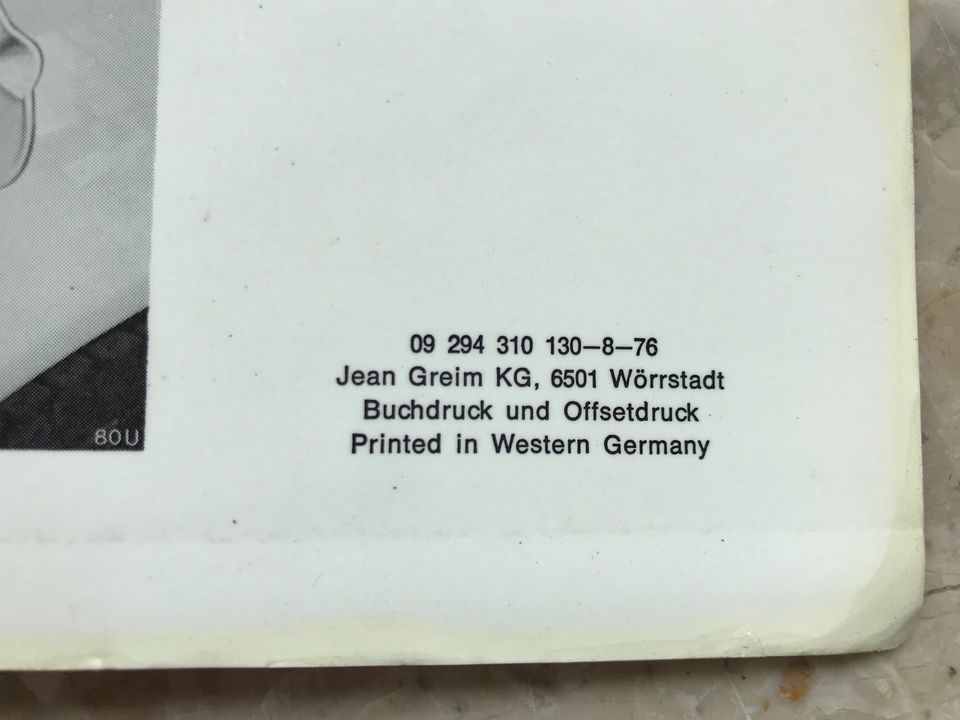 Opel Ascona Manta B Betriebsanleitung 1976 seltenes Exemplar ! i in Essen