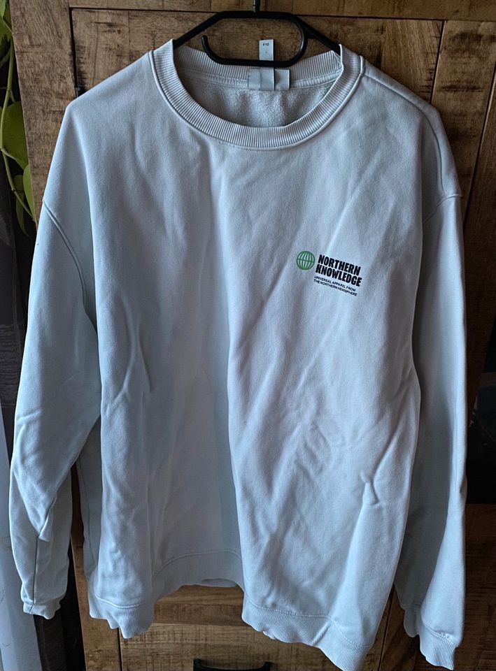 H&M Pullover / Sweatshirt - Beige Weiß Gr. XL in Königsbronn