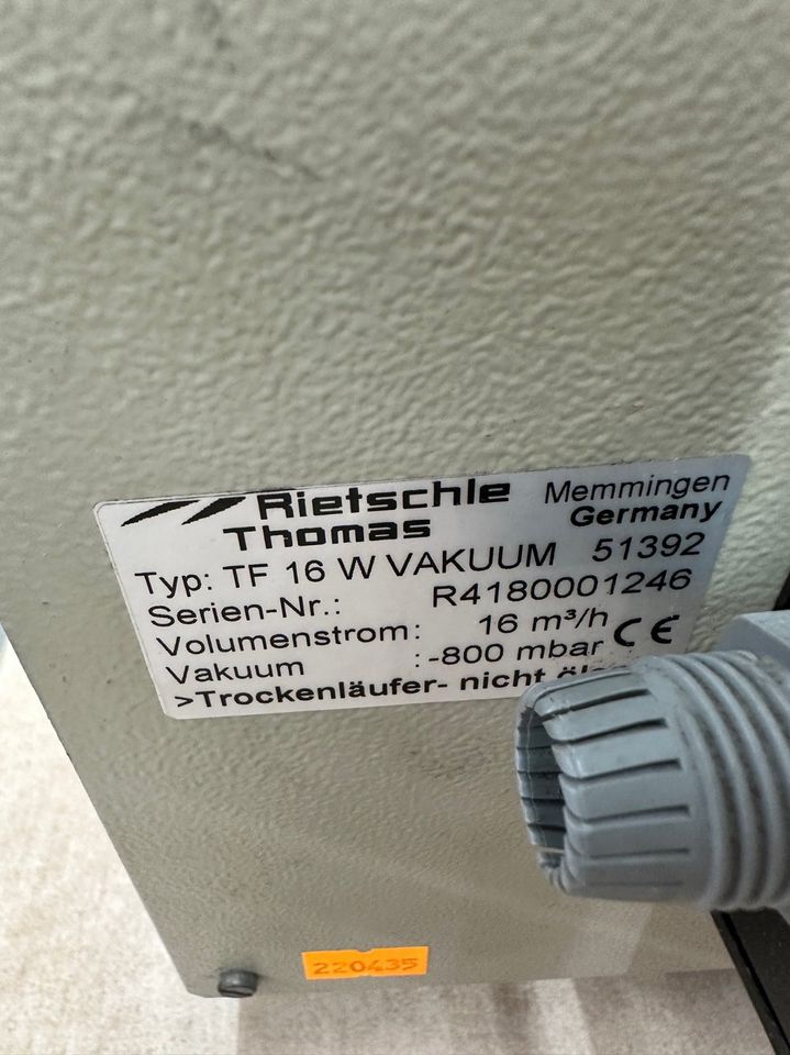 ASF Thomas Rietschle TF 16 Vakuumpumpe in Hof (Saale)