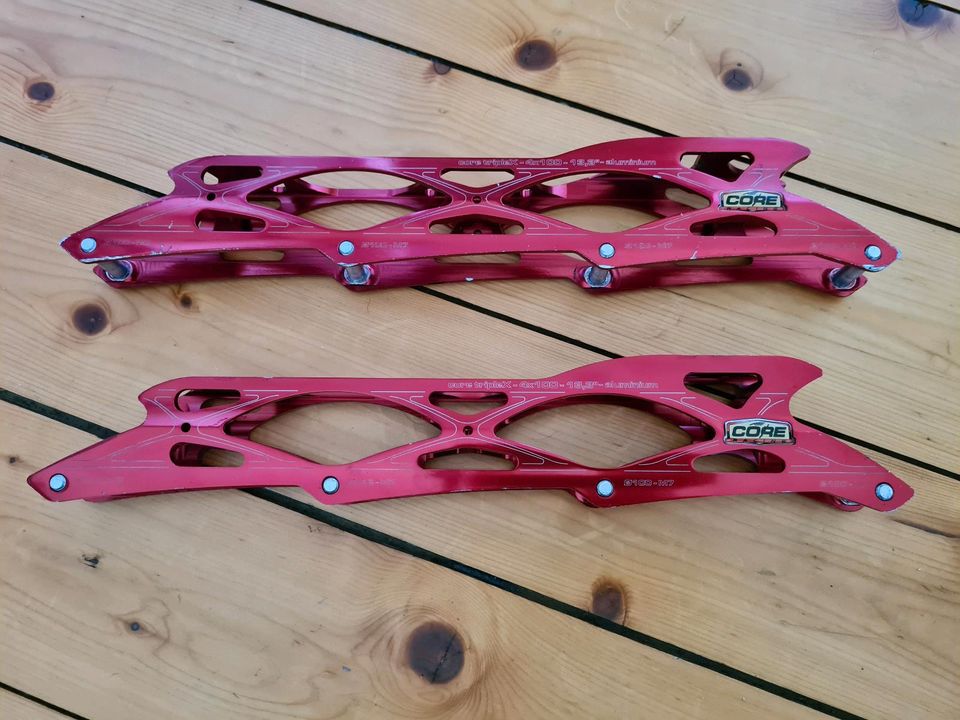 Powerslide Triple X 4x100mm Speedskates Inline Schiene/Frame Rot in Hannover