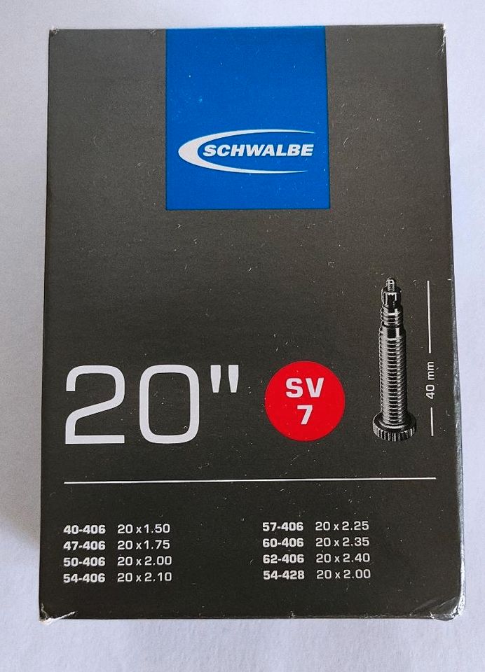 Schwalbe 20" SV 7 Fahrradschlauch in Würzburg