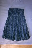 Sommer Kleid blau Blümchen trägerlos Hessen - Echzell  Vorschau