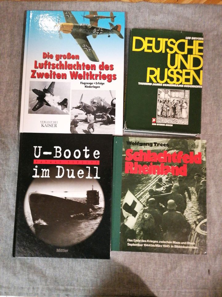 Konvolut 4 Bücher 2.Weltkrieg WW2 Luftschlacht Flucht U-Boot in Bad Aibling