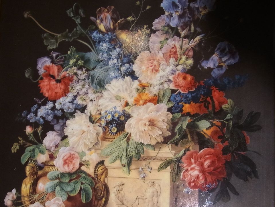 Porzellanbild "Corbeille de fleurs" 1785 Gerardus van Spaendonck in Köln