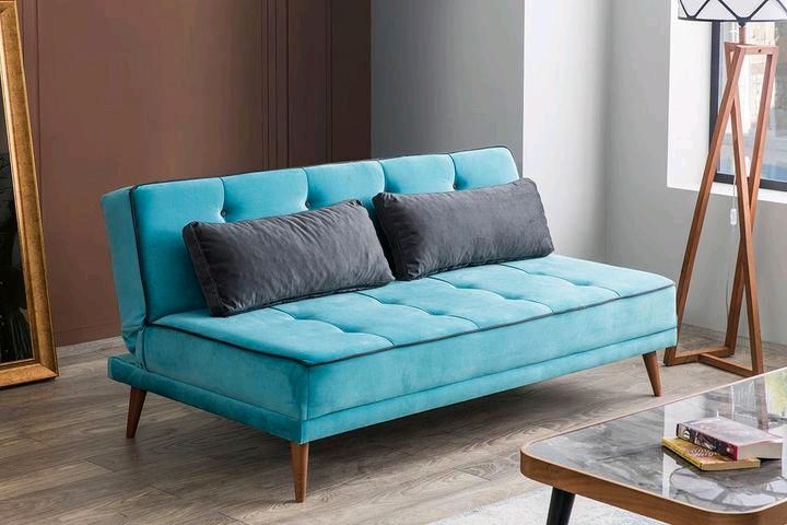 2-Sitzer Sofa, Türkis in Langweid am Lech