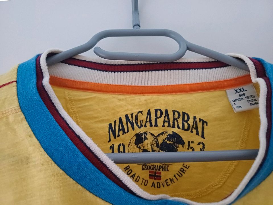 Schönes Nangaparbat T-Shirt gelb m. Print  Gr. XXL *NEU* in Vechelde