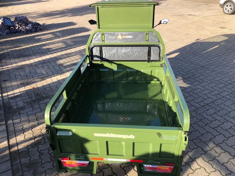 AMR Elektro Cargo 350 BIG mit Halbkabine Kabine Volta VT5 MEGA CABIN GECO Green Speed Ape Tuck Tuck TUK TUK 3RAD in Neukirchen