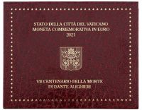 Vatikan 2 Euro Gedenkmünze 2021 700. Todestag von Dante Alighieri Nordrhein-Westfalen - Mönchengladbach Vorschau