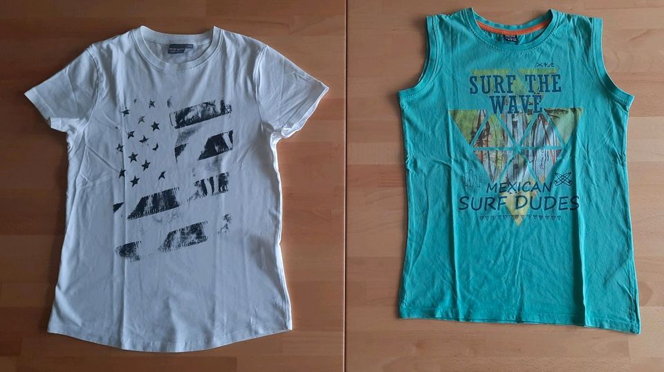 T-Shirt Paket Jungen 11 tlg. 140 146 152 XS S in Klingenberg (Sachsen)