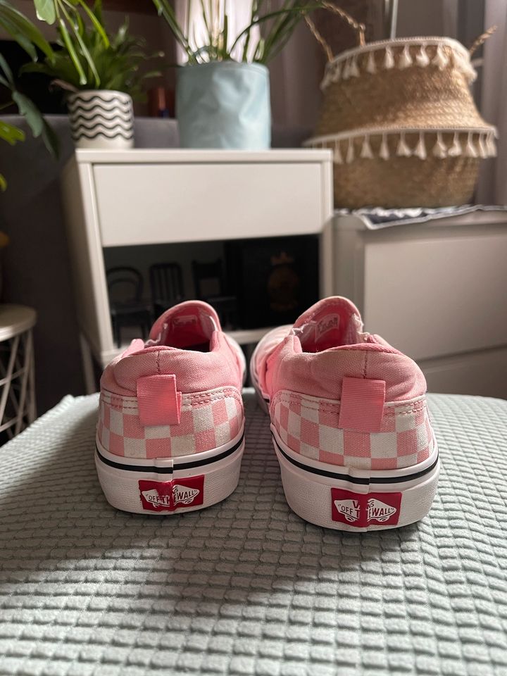 Vans Slip on sneaker turnschuhe kariert Karo rosa pink weiß in Fürth