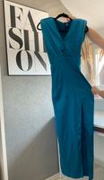 Satin-Abendkleid mit tiefem Ausschnitt und Beinschlitz Hessen - Allendorf Vorschau