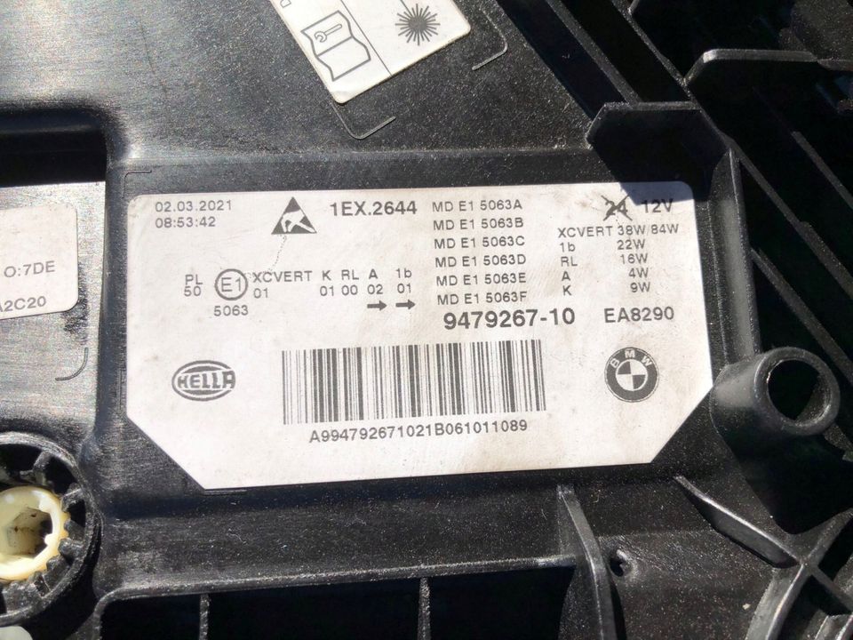 SET KOMPLETT LASER LASER BMW G30 9850588-06, 9479267-10V  TOP in Neu-Isenburg