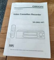 VHS 2902 Hifi Beschreibung plus Quick Orion Videorecorder Elberfeld - Elberfeld-West Vorschau