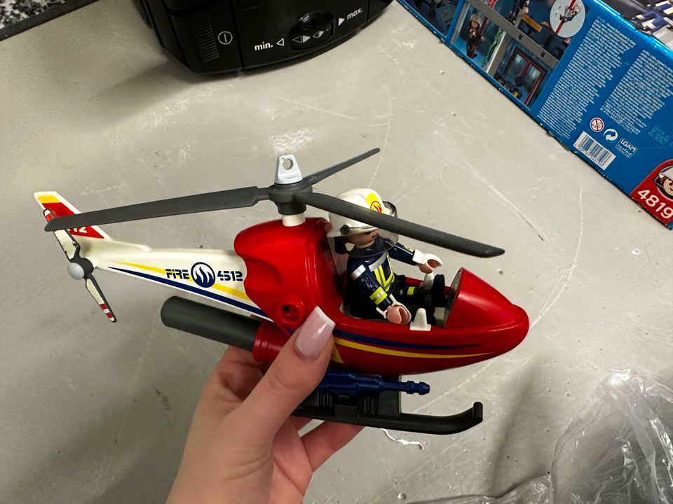 Playmobil Hubschrauber Feuerwehr Feuerwehrhubschrauber Kinder in Aachen