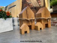 Holzbalkenhaus Eiche groß, handgefertigt, Holzdeko Nordrhein-Westfalen - Ennigerloh Vorschau