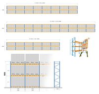 Palettenregal-Anlage 5 m hoch, 54 Rahmen, 192 Traversen 2t Baden-Württemberg - Karlsruhe Vorschau