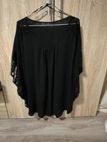 Damenbluse mit Schmetterlingsärmel schwarz Gr. 50 Nordrhein-Westfalen - Bocholt Vorschau