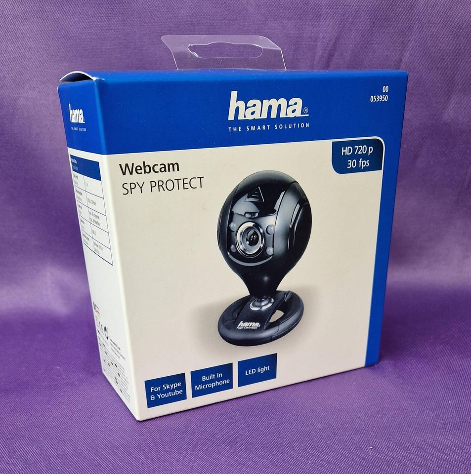 Hama Webcam Spy Protect 53950 mit Mikrofon HD in Dinslaken