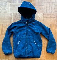 blaue H&M Softshelljacke mit Kapuze Gr. 128 Dinosaurier / Dinos Nordrhein-Westfalen - Erwitte Vorschau