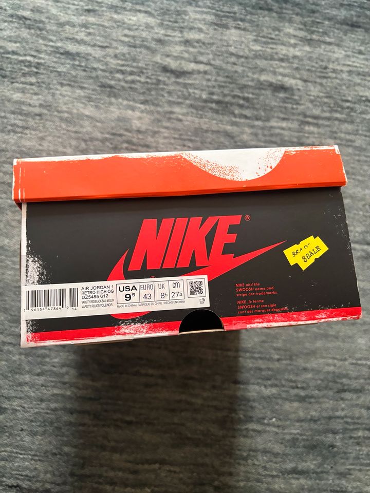 Nike Air Jordan 1 Retro High OG Lost And Found Chicago 43 in München