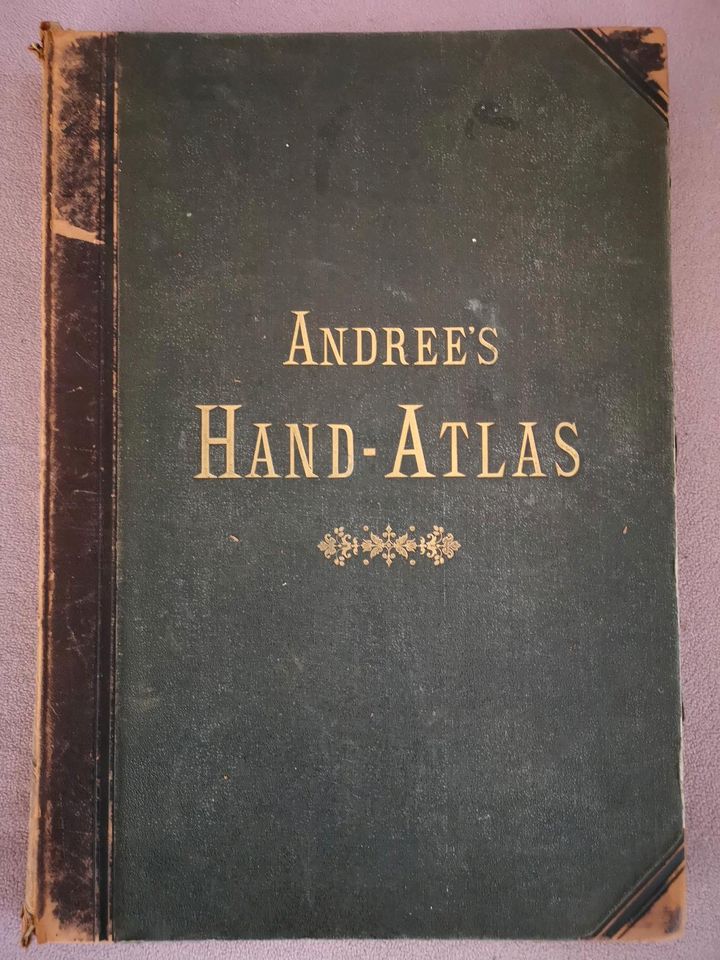 1881 und 1887 Andrees Handatlas in Burglengenfeld