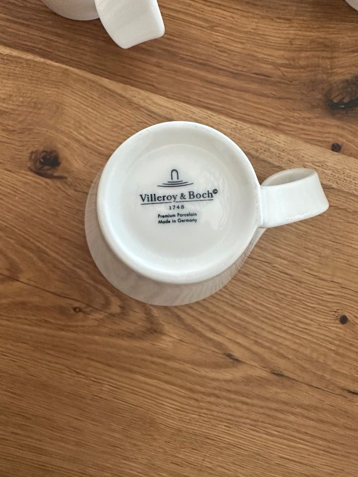 Villeroy & Boch Tassen Kaffeetassen 8 Stück weiß New Wave in Großpösna
