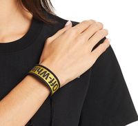 Off-White NEU 150€ - Schwarz Gelb UNISEX LOGO ARMBAND Hamburg-Mitte - HafenCity Vorschau