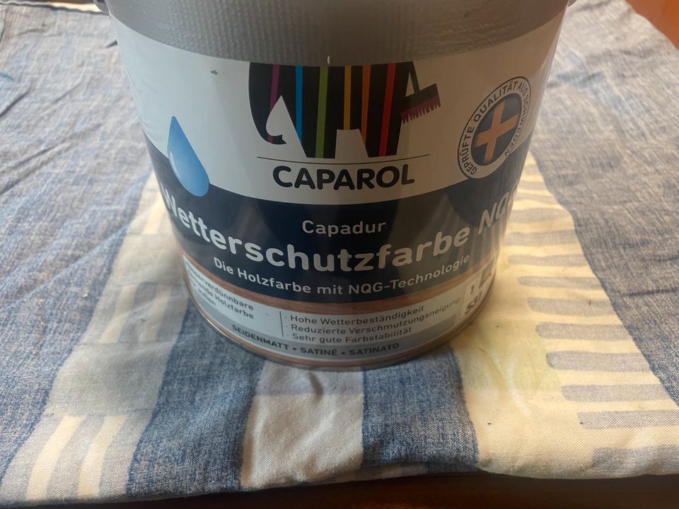 Caparol Wetterschutzfarbe NQG /Holzfarbe 2,4l Lichtgrau in Zweenfurth