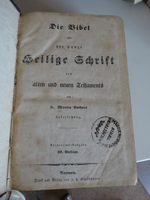 Die Bibel mit alten u.neuen Testament v.ca. 1850 in Zwickau