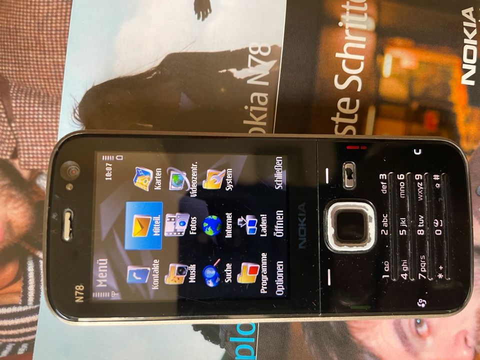 Nokia N78 mit Akku, Headset, PC Adapter, gebraucht O-Karton in Berlin