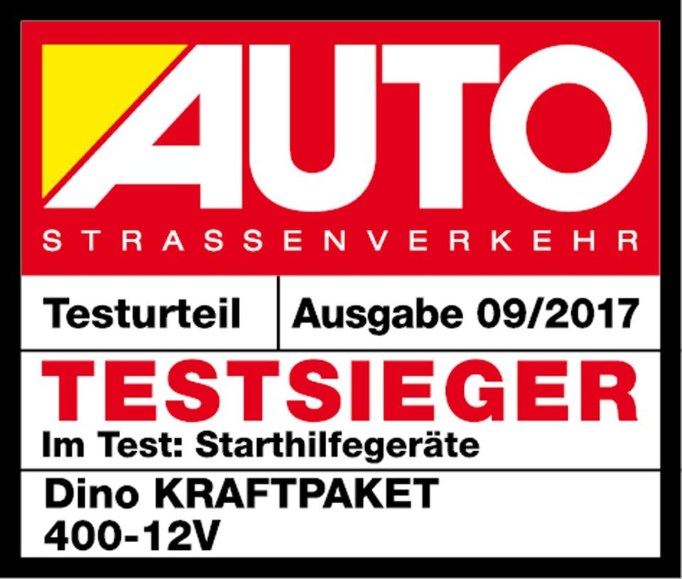 Dino KRAFTPAKET 12V-400A Starthilfegerät 9000mAh Power Pack Auto