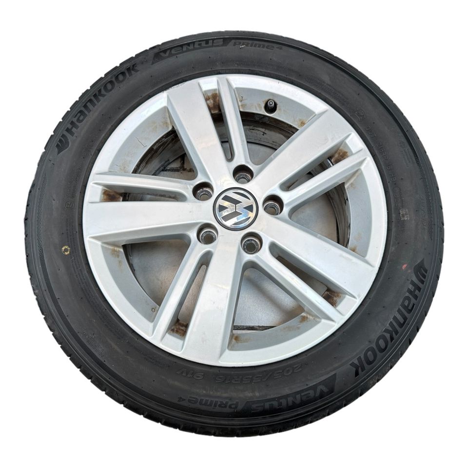 Komplettradsatz Sommer 205/55R16 Felge 6.5x16 VW Golf 6 Variant in Petershagen