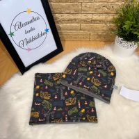 Beanie Set Mütze & Schal 52cm Baustelle grau handmade Rheinland-Pfalz - Güllesheim Vorschau